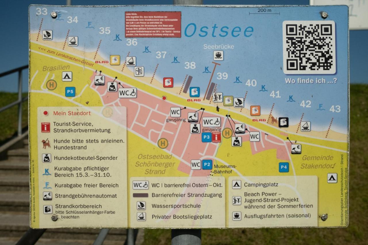 Ferienwohnung 100 M Zum Schoenberger Strand Mit Terrasse Шьонбергер Щранд Екстериор снимка